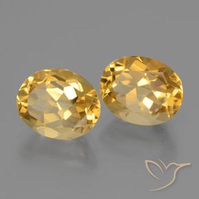 Gemme di Citrino Dorato scuro naturale da 5.11 ct, Ovale, VVS-VS