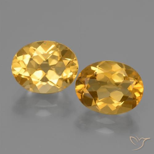 4.89ctw Naturale Dorato scuro Citrino, Ovale, VVS-VS