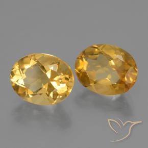 Gemme di Citrino Dorato scuro naturale da 4.89 ct, Ovale, VVS-VS