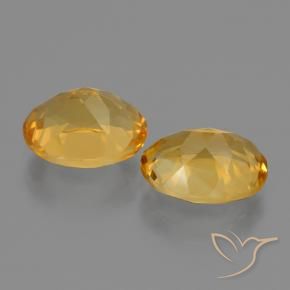 Gemme di Citrino Dorato scuro naturale da 4.89 ct, Ovale, VVS-VS