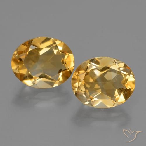4.81ctw Naturale Dorato medio-chiaro Citrino, Ovale, VVS-VS
