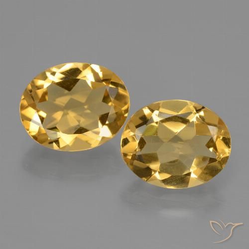 4.23ctw Naturale Arancio dorato Citrino, Ovale, VVS
