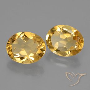 Gemme di Citrino Arancio dorato naturale da 4.23 ct, Ovale, VVS