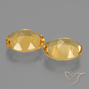 Gemme di Citrino Arancio dorato naturale da 4.23 ct, Ovale, VVS