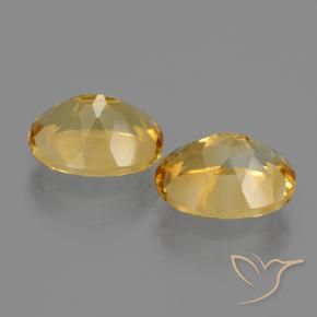 Gemme di Citrino Arancio Dorato Profondo naturale da 4.91 ct, Ovale, VVS-VS