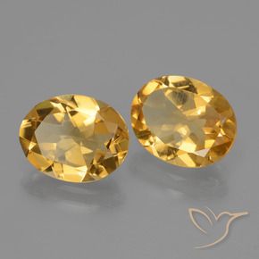 Gemme di Citrino Arancio Dorato Profondo naturale da 4.20 ct, Ovale, VVS-VS