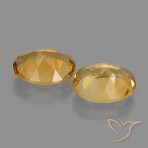 Gemme di Citrino Arancio Dorato Profondo naturale da 4.20 ct, Ovale, VVS-VS