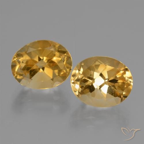 5.49ctw Naturale Arancio Dorato Profondo Citrino, Ovale, VVS