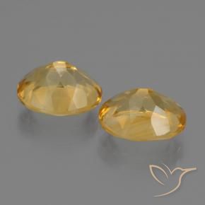 Gemme di Citrino Dorato medio-scuro naturale da 4.65 ct, Ovale, VS