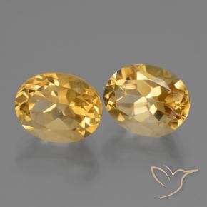Gemme di Citrino Arancio Dorato Profondo naturale da 5.63 ct, Ovale, VVS