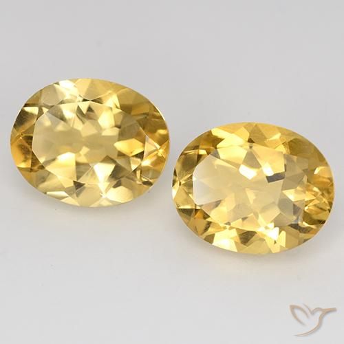 Gemme di Citrino Arancio dorato naturale da 4.70 ct, Ovale, VVS-VS