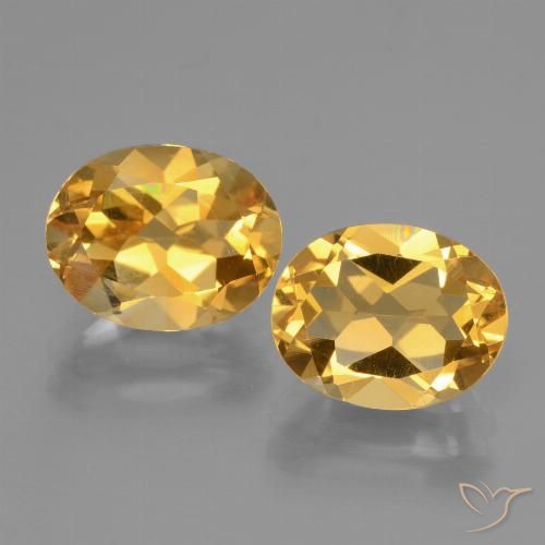 4.97ctw Naturale Arancio Dorato Profondo Citrino, Ovale, VVS-VS