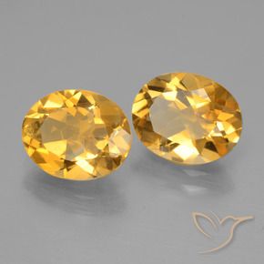 Gemme di Citrino Arancio Dorato Profondo naturale da 4.35 ct, Ovale, VVS-VS