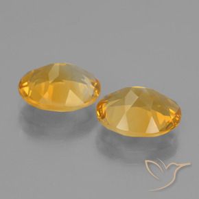 Gemme di Citrino Arancio Dorato Profondo naturale da 4.35 ct, Ovale, VVS-VS