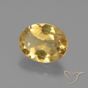 Citrino Arancio dorato naturale da 2.07 ct, Ovale, VVS-VS
