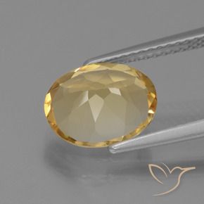 Citrino Arancio dorato naturale da 2.10 ct, Ovale, VS