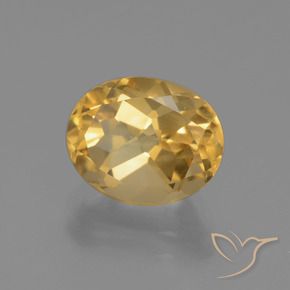 Citrino Dorato naturale da 2.56 ct, Ovale, VVS-VS