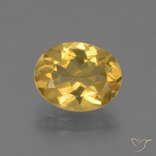 2.15ct Naturale Dorato Citrino, Ovale, VVS-VS