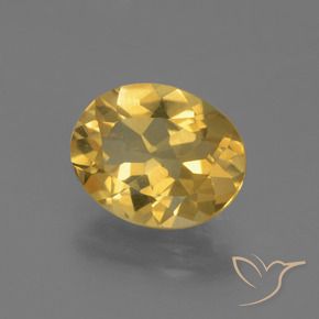 Citrino Dorato naturale da 2.15 ct, Ovale, VVS-VS