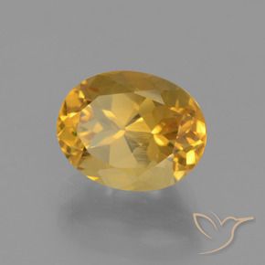 Citrino Dorato scuro naturale da 2.78 ct, Ovale, VVS-VS