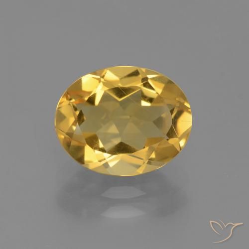 2.24ct Naturale Dorato medio-chiaro Citrino, Ovale, VVS