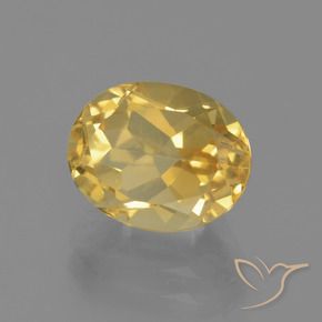 Citrino Dorato medio naturale da 3.05 ct, Ovale, VVS-VS