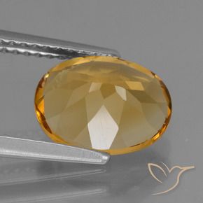 Citrino Arancio medio-chiaro-oroG naturale da 2.29 ct, Ovale, VVS-VS