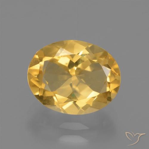 2.41ct Naturale Oro brillante Citrino, Ovale, VS