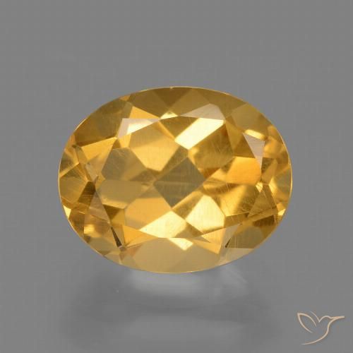 2.41ct Naturale Arancio medio-chiaro-oroG Citrino, Ovale, VS