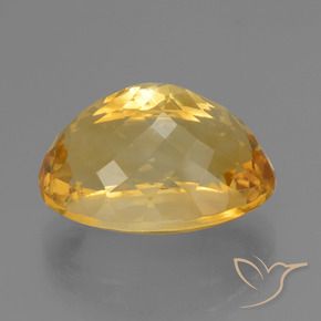 Citrino Arancio dorato naturale da 15.87 ct, Taglio ovale, VVS-VS
