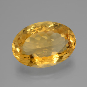 Citrino naturale dorato da 14,40 ct, taglio ovale, VVS