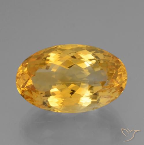 Citrino Dorato medio naturale da 15.61 ct, Taglio ovale, VVS-VS