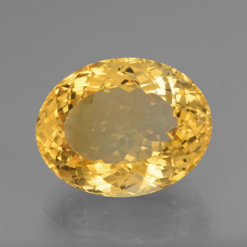 Citrino naturale dorato da 16,78 ct, taglio ovale, VVS