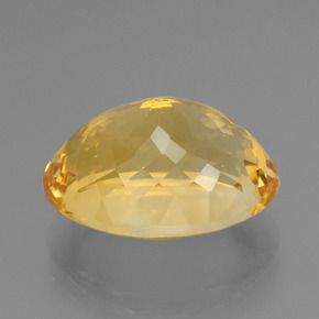 Citrino naturale dorato da 16,78 ct, taglio ovale, VVS