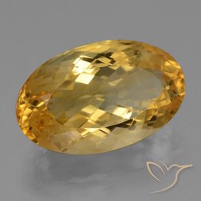 Citrino Arancio Dorato Profondo naturale da 14.52 ct, Taglio ovale, VVS