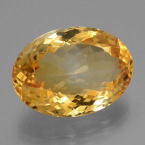 Citrino naturale dorato da 16,41 ct, taglio ovale, VVS