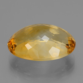 Citrino naturale dorato da 16,41 ct, taglio ovale, VVS