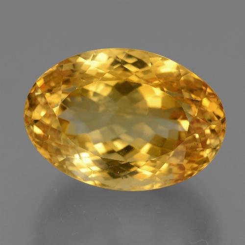 Citrino Arancio Dorato Profondo naturale da 19.66 ct, Taglio ovale, VVS