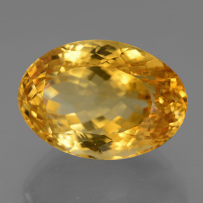 Citrino Arancio Dorato Profondo naturale da 19.66 ct, Taglio ovale, VVS