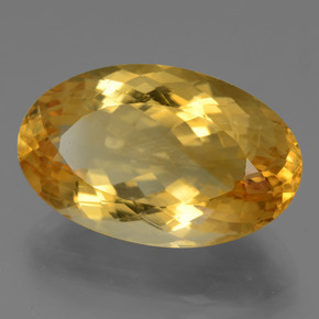 Citrino naturale dorato da 15,88 ct, taglio ovale, VVS