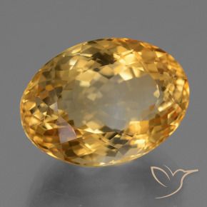 Citrino Dorato scuro naturale da 13.53 ct, Ovale, VVS-VS
