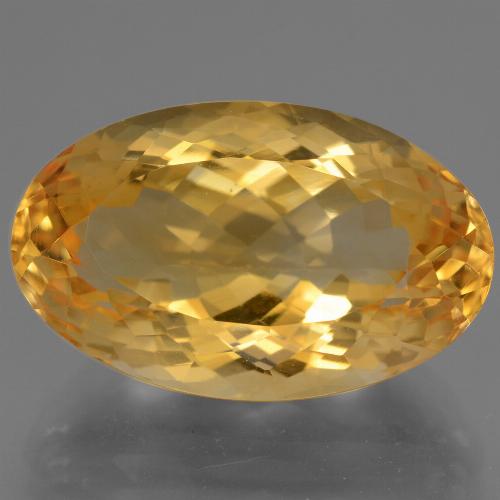 Citrino Arancio Dorato Profondo naturale da 14.87 ct, Taglio ovale, VVS-VS