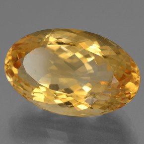 Citrino Arancio Dorato Profondo naturale da 14.87 ct, Taglio ovale, VVS-VS