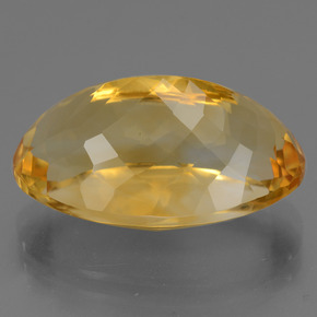 Citrino Arancio Dorato Profondo naturale da 14.87 ct, Taglio ovale, VVS-VS