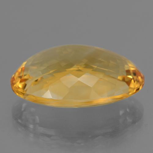 Citrino naturale dorato da 16,76 ct, taglio ovale, VVS
