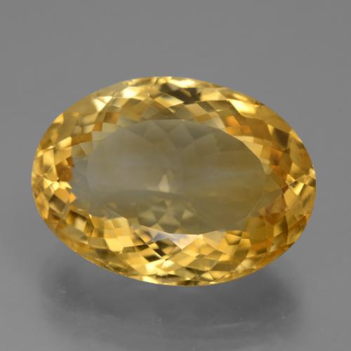 Citrino Arancio Dorato Profondo naturale da 20.06 ct, Taglio ovale, VVS