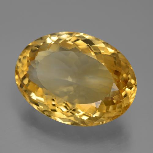 Citrino Arancio Dorato Profondo naturale da 20.06 ct, Taglio ovale, VVS