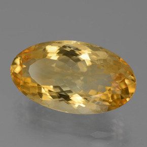 Citrino Dorato medio-scuro naturale da 14.73 ct, Taglio ovale, VVS