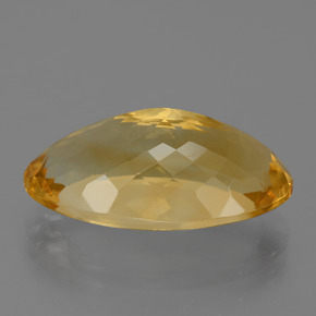 Citrino Dorato medio-scuro naturale da 14.73 ct, Taglio ovale, VVS