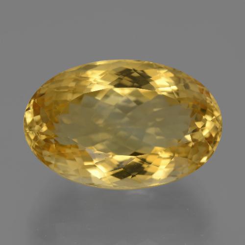 Citrino naturale dorato da 18,28 ct, taglio ovale, VVS